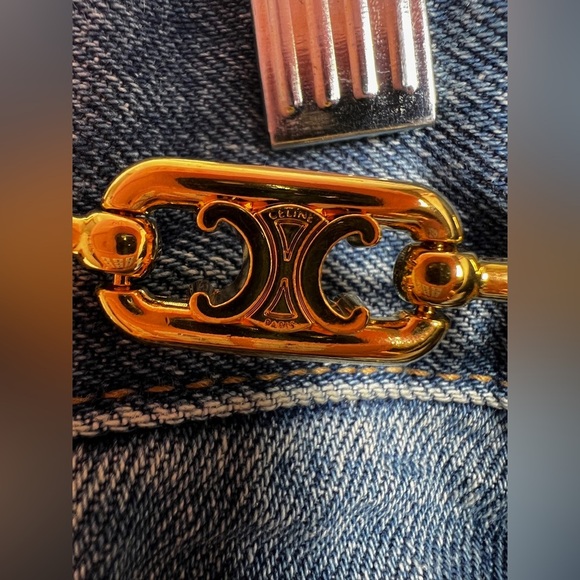 Celine Jane Flare Jeans Light Blue Wash 26 - Picture 9 of 11